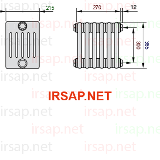Радиатор IRSAP Tesi 60365/6 T02 CL 01